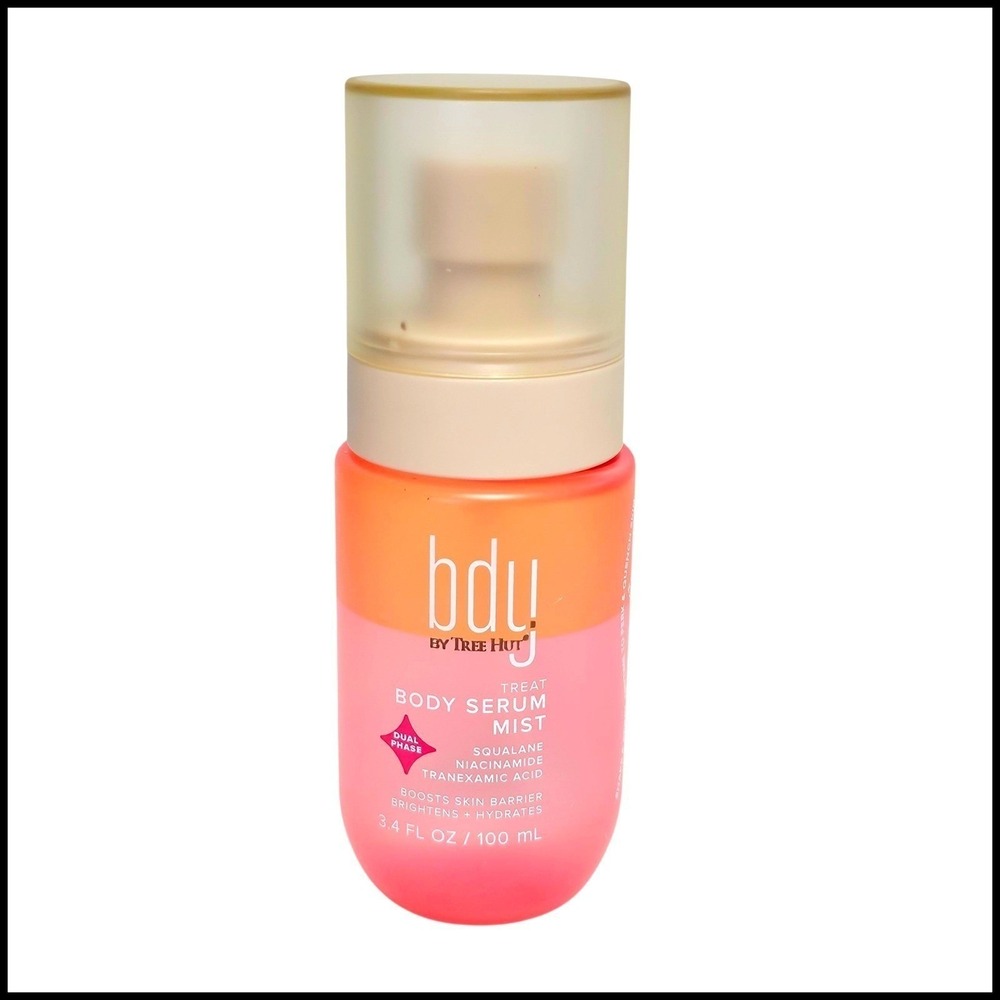 Bdy Tree Hut Body Serum Mist Squalane Niacinamide Tranexamic Acid 3.4 fl oz Trav